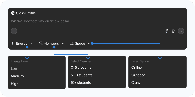 Activity/Practicals Generation — Chat Assistant Defaults