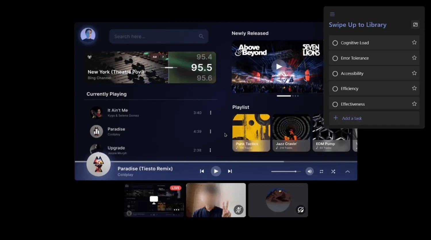 Live Testing Session — Prototype, Webcam, and Gesture Detection