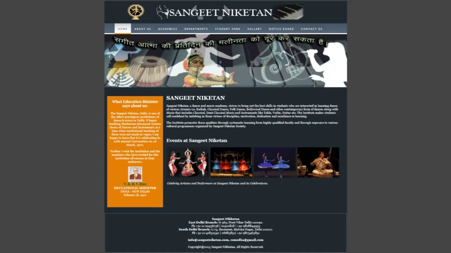 Present Website